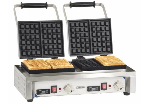  Casselin Dubbel RVS Wafelijzer | 3200Watt 