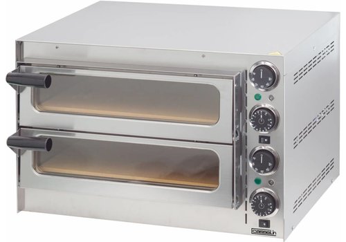  Casselin Stainless Steel Pizza Oven 2 Chambers | Ø35cm 