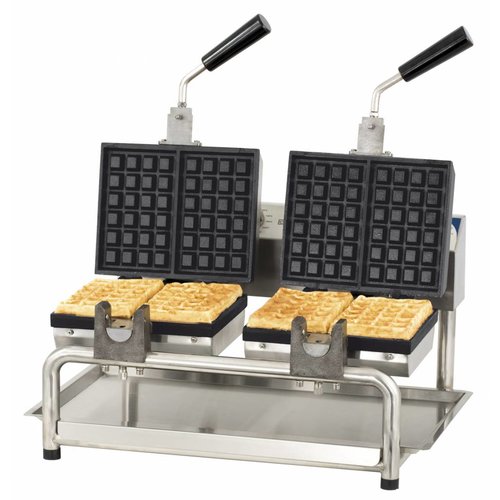  Casselin Gaufrier double à ouverture complète 