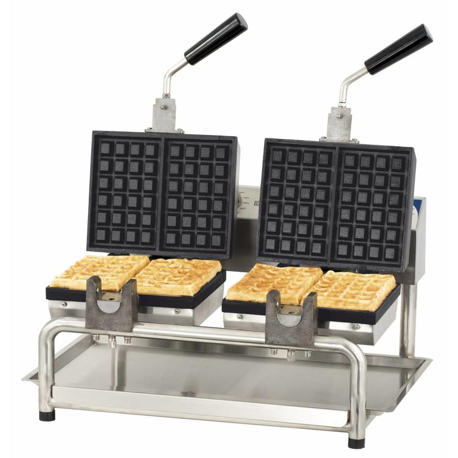 Double Waffle Maker with Full Opening