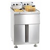 Casselin Electric Deep Fryer with Base | 2x10L