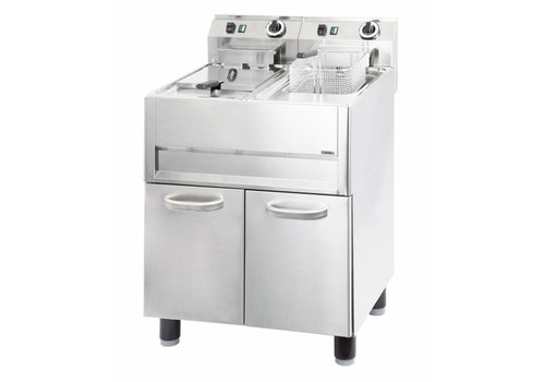  Casselin Electric Fryer Stainless Steel | 2x13L 