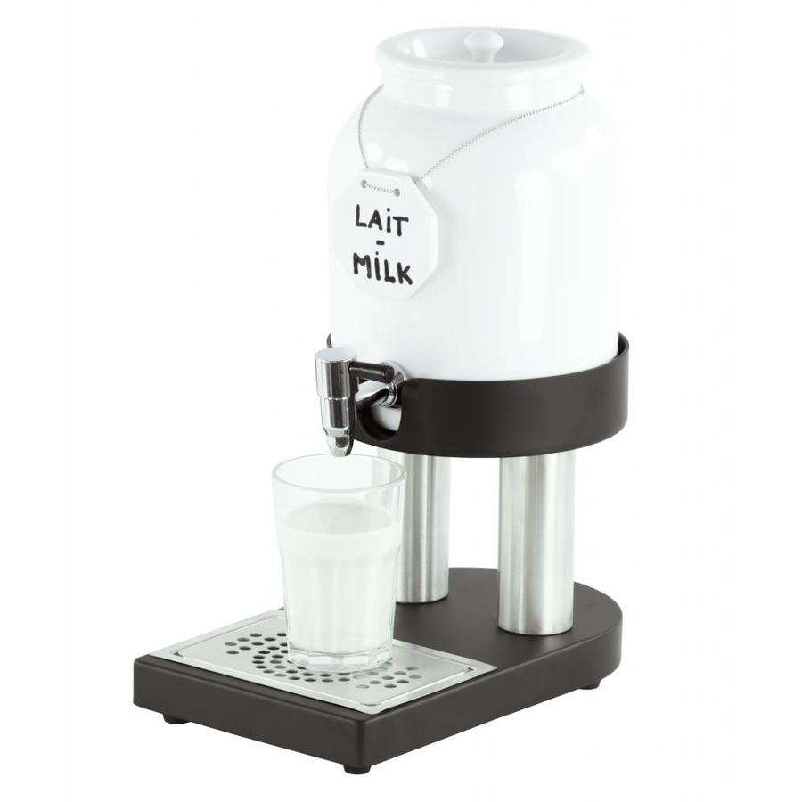 Porselein koude melk dispenser | 4 Liter