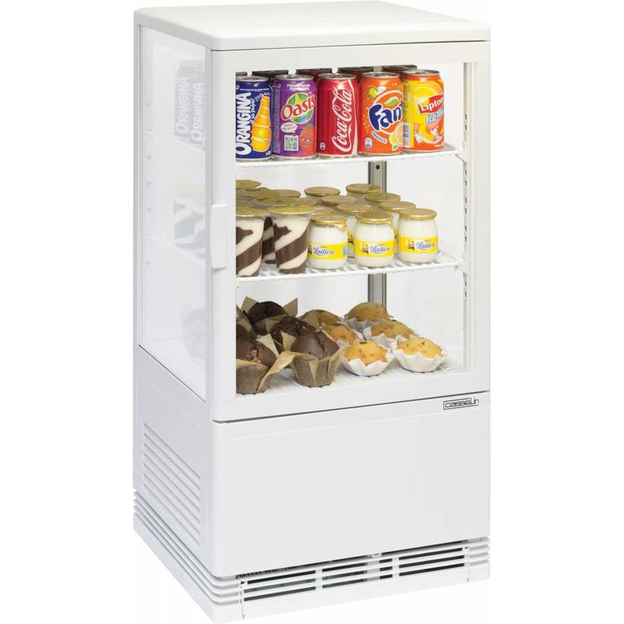 Vitrine de boissons gazeuses blanche | Série compacte