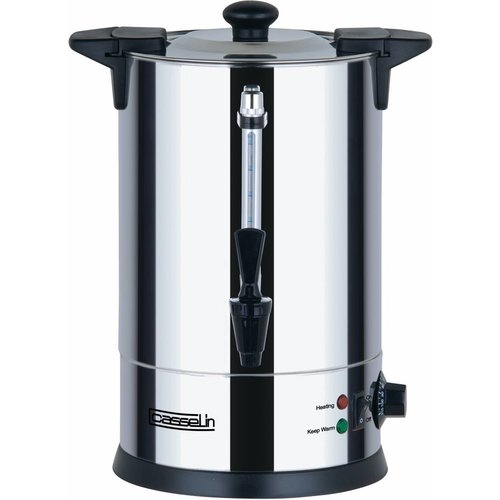  Casselin Distributeur d'eau chaude en acier inoxydable avec robinet 6,8 litres 