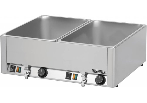  Casselin Bain-Marie double avec robinet de vidange | GN 1/1 
