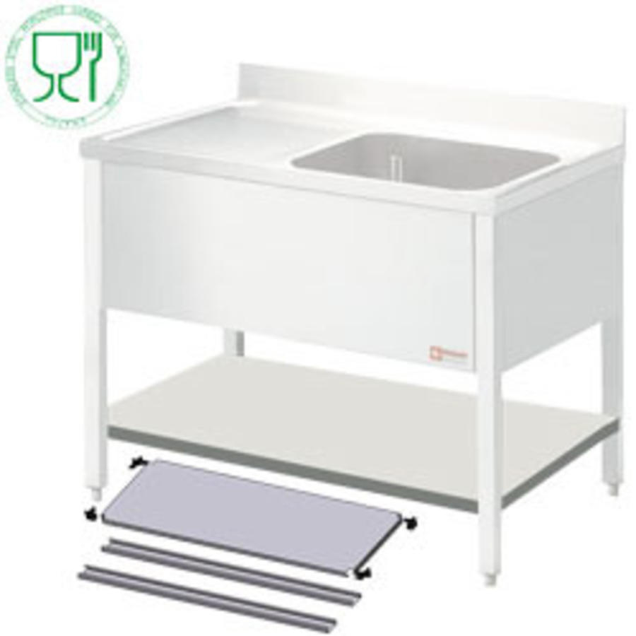 Stainless Steel Shelf for Sink | 140x70x4cm