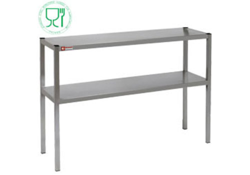  HorecaTraders Table de travail en acier inoxydable | 4 formats 