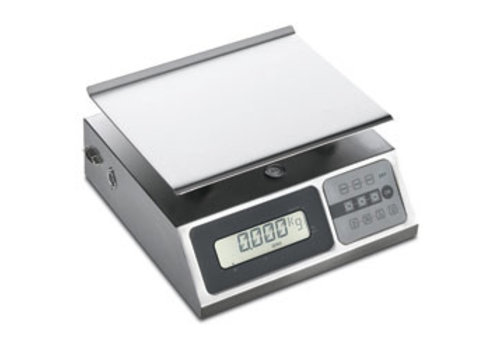  HorecaTraders Scale in stainless steel | 10kg-2gr 