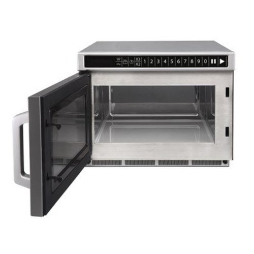  Hendi Stainless Steel Microwave Programmable | With USB 1800 Watts 