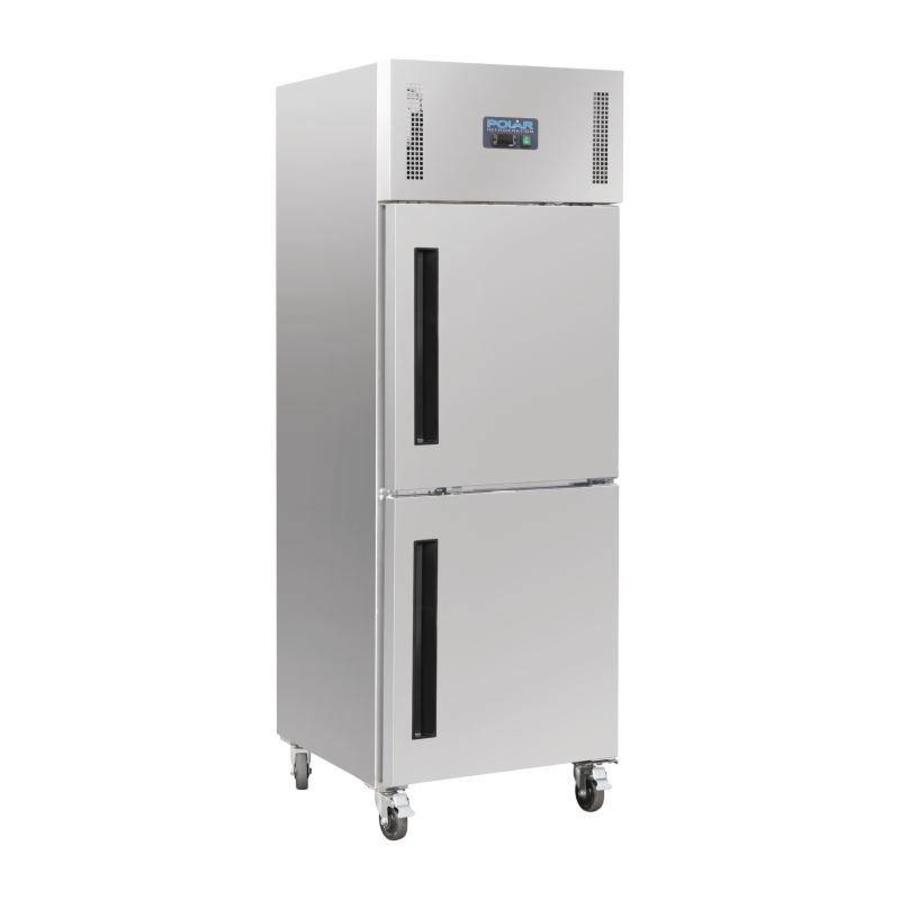 Congélateur avec porte divisée | acier inoxydable | 600 litres