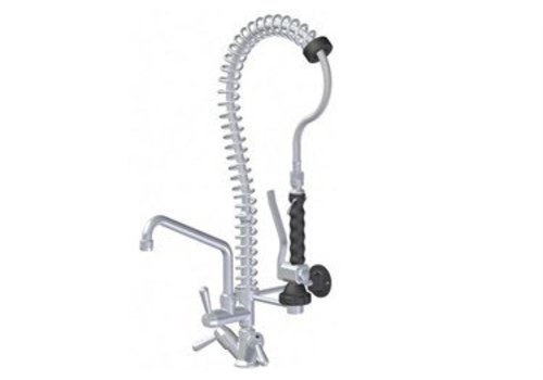  HorecaTraders Douche de pré-rinçage en acier inoxydable (H) 75 cm 