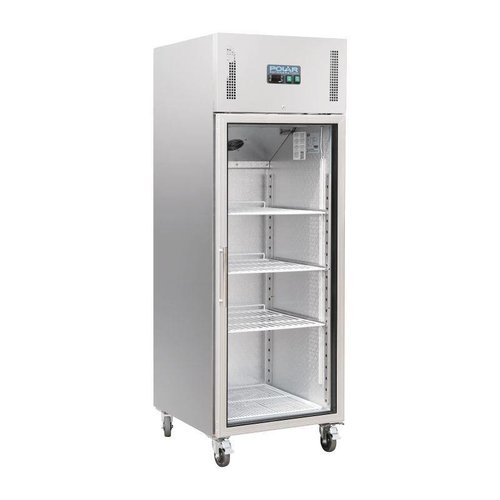  Polar Refrigeration with glass door | stainless steel | 600L 