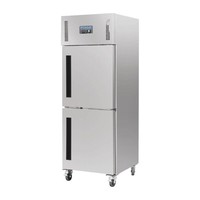 Réfrigérateur Gastro sur roulettes | acier inoxydable | 600 litres