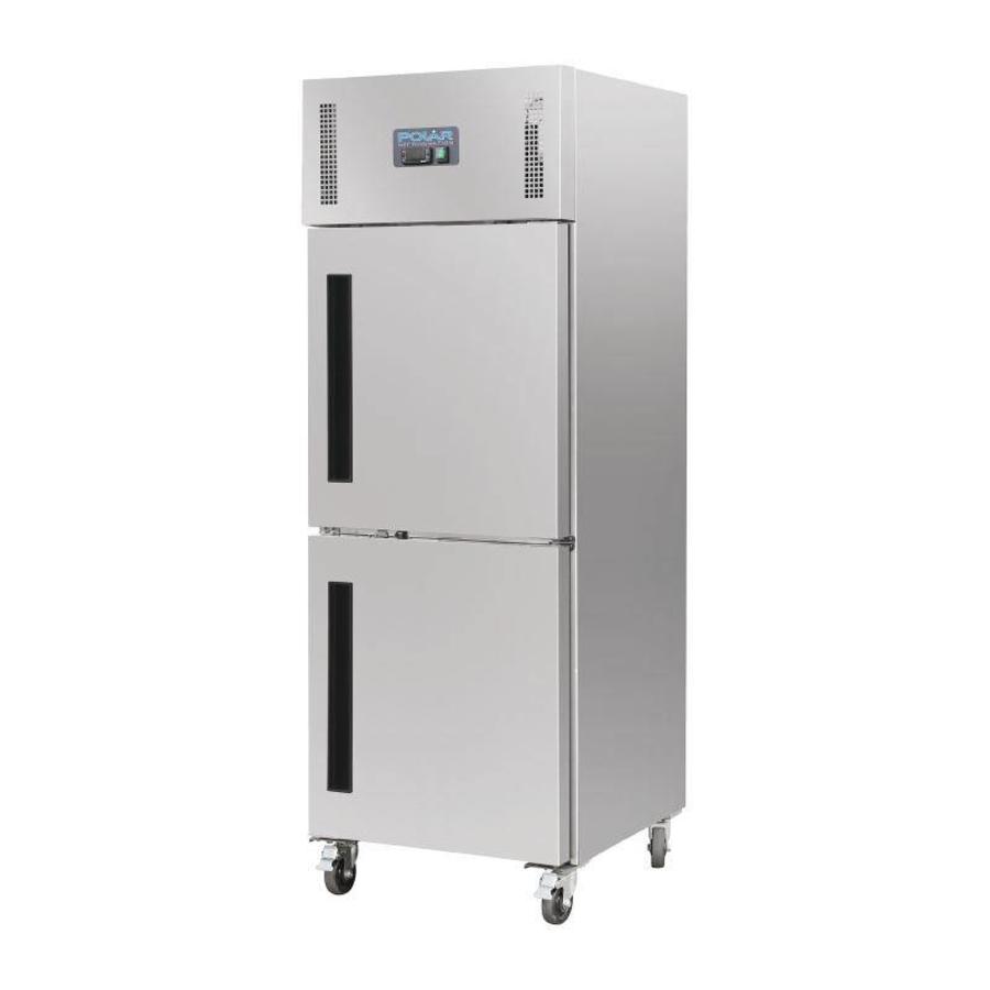 Réfrigérateur Gastro sur roulettes | acier inoxydable | 600 litres