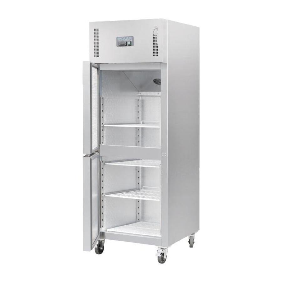 Réfrigérateur Gastro sur roulettes | acier inoxydable | 600 litres