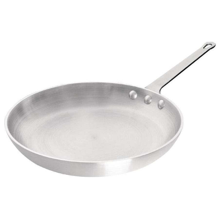 Vogue Teflon Frying Pan in Aluminum with Red Handle Ø 280 Non-Stick mm 