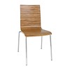 HorecaTraders  Chair without armrests Oak look | 4 pieces