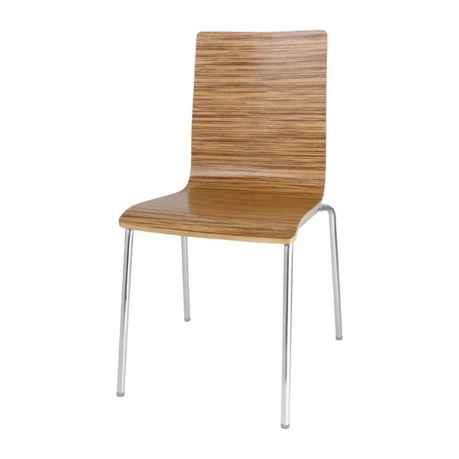 Chair without Armrest Oak look | 4 pieces