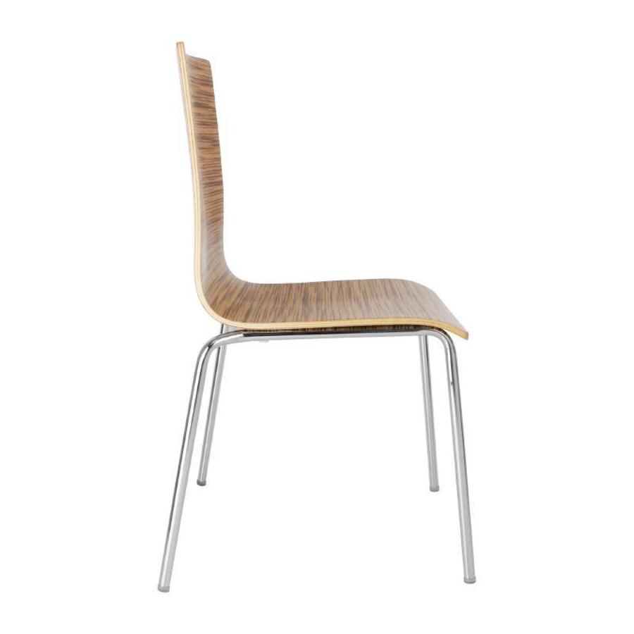 Chair without Armrest Oak look | 4 pieces