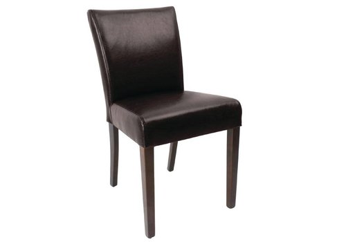  Bolero Leatherette Chair Brown | 2 pieces 