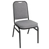 HorecaTraders Bolero Banquet Chair Gray Steel | 4 pieces