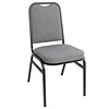 HorecaTraders Chaise de banquet Bolero en acier gris | 4 pièces