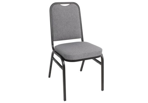  HorecaTraders Bolero Banquet Chair Gray Steel | 4 pieces 