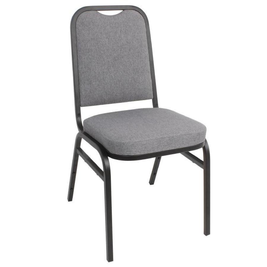 Chaise de banquet Bolero en acier gris | 4 pièces
