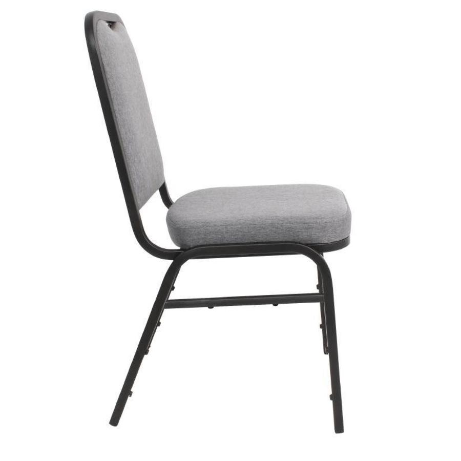Chaise de banquet Bolero en acier gris | 4 pièces
