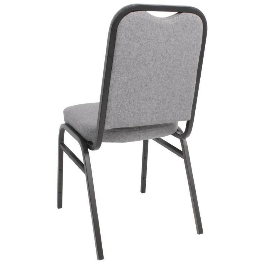 Chaise de banquet Bolero en acier gris | 4 pièces