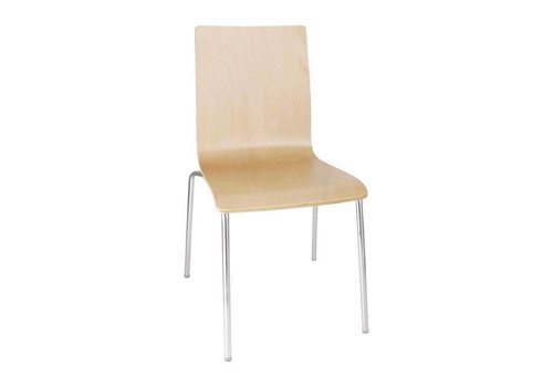 HorecaTraders Chair without armrest Beech look | 4 pieces 