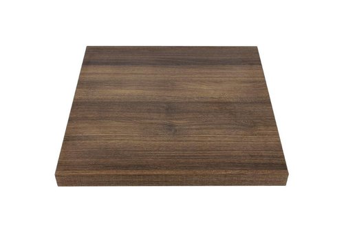  Bolero Plateau de table carré en chêne rustique | 70 cm 