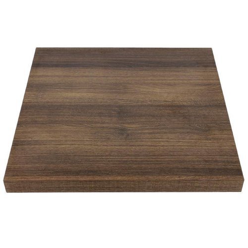  Bolero Plateau de table carré en chêne rustique | 70 cm 