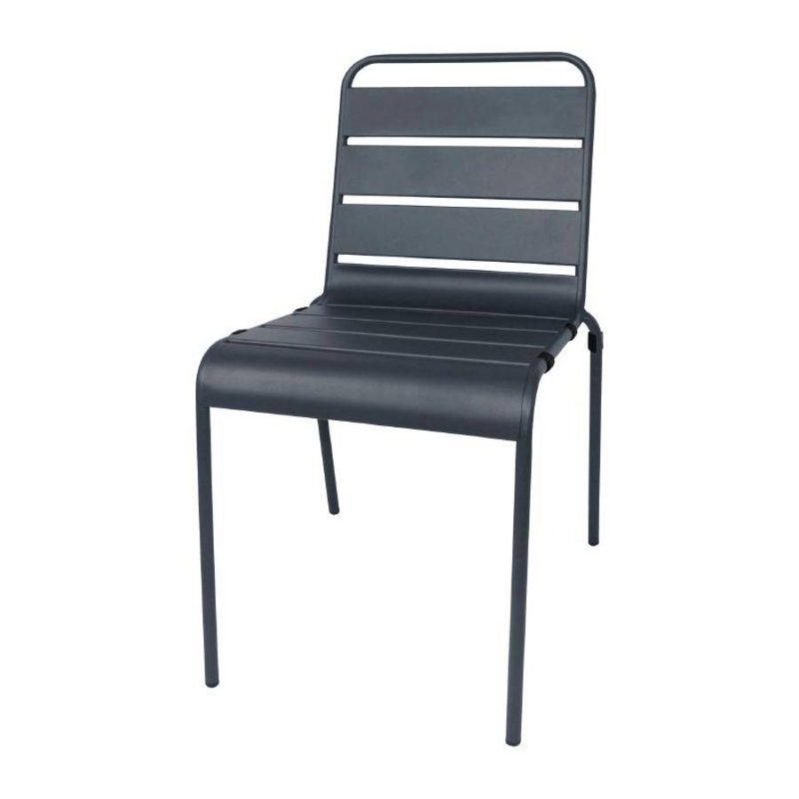 Chair steel gray | 4 pieces