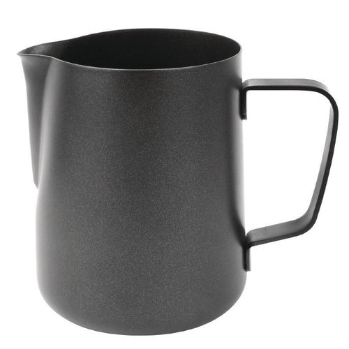  HorecaTraders Black non-stick milk frother 