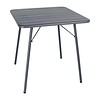 Bolero Vierkante stalen opklapbare tafel grijs | 70 cm