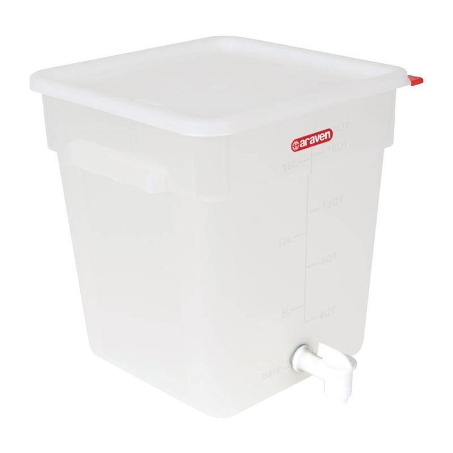 Distributeur de sauce avec robinet - 18 litres