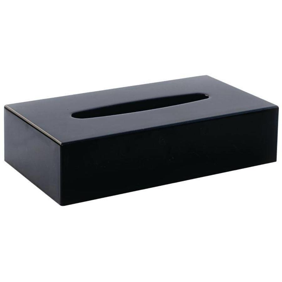 Boîte à mouchoirs rectangulaire | Noir