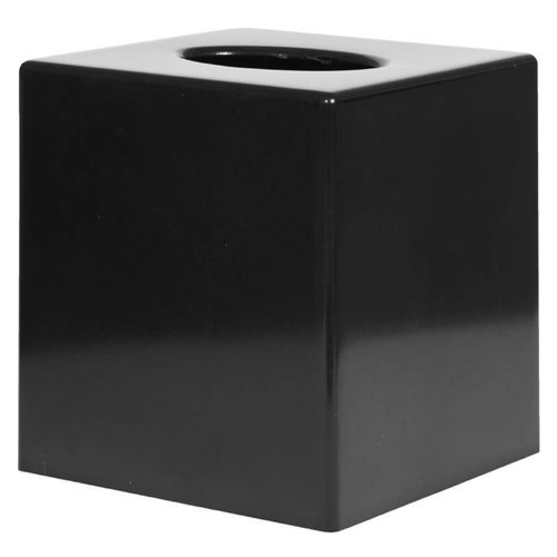  HorecaTraders Taschentuchbox quadratisch | Schwarz 