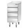 Bartscher Chest of drawers | 3 drawers | with backsplash
