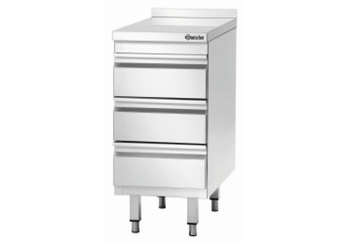  Bartscher Chest of drawers | 3 drawers | with backsplash 