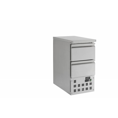  Combisteel Kühlwerkbank Edelstahl 2 Schubladen | 43,5 x 70 x 87 cm 