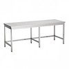 Combisteel Work table stainless steel Open Frame 70cm 6 Legs | 4 Formats