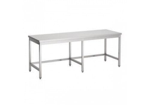  Combisteel Work table stainless steel Open Frame 70cm 6 Legs | 4 Formats 