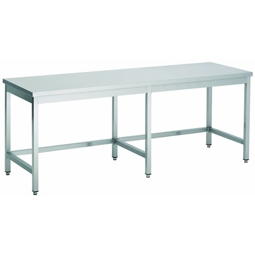  Combisteel RVS Werktafel Met Open Frame | 60 cm Diep - 4 Formaten 