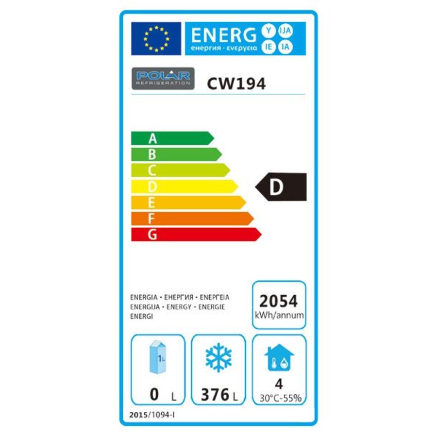 Congélateur avec porte divisée | acier inoxydable | 600 litres