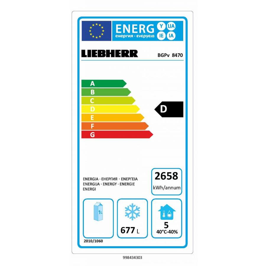 Congélateur BKPv 8470 en acier inoxydable | 677 litres