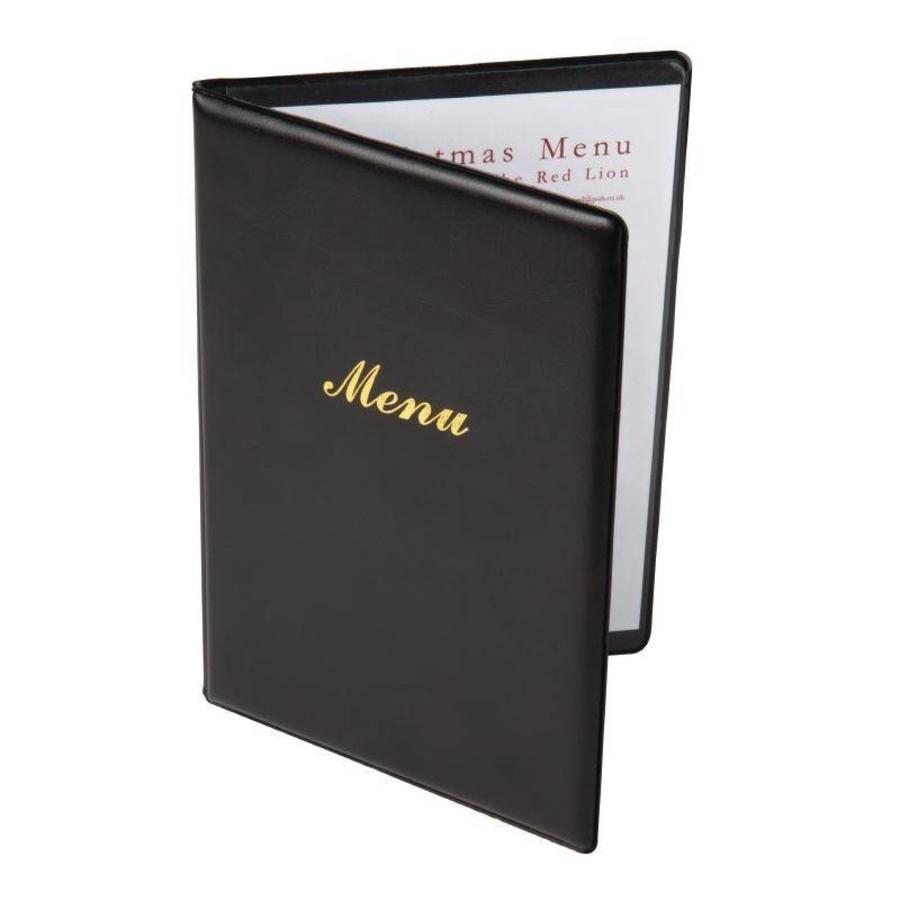 Carte du menu PVC | Noir