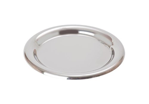  HorecaTraders Account tray stainless steel | diameter 14 cm 